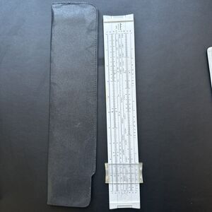 Vintage Slide Ruler Pickett Microline 120 Mathematical Calculation w/ Case